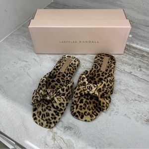 Loeffler Randall Puffy Knot Sandal in Leopard